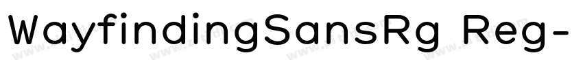 WayfindingSansRg Reg字体转换